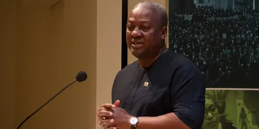 Ghanaian flag and ballot